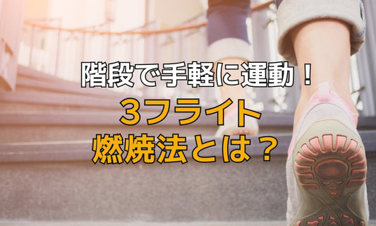 階段で手軽に運動！３フライト燃焼法